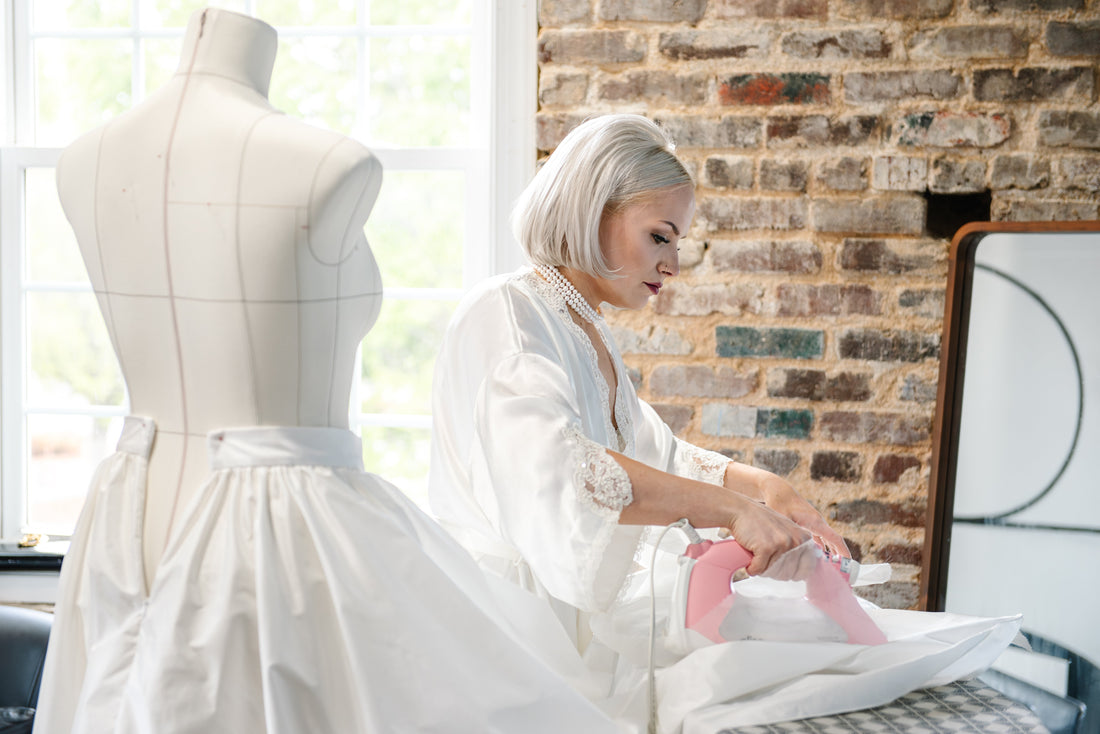 "Designing my wedding dress opened my eyes to bridal couture.” — Paige Sechrist