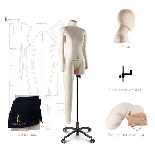 Soft tailor’s dress form Monica, Luxe set