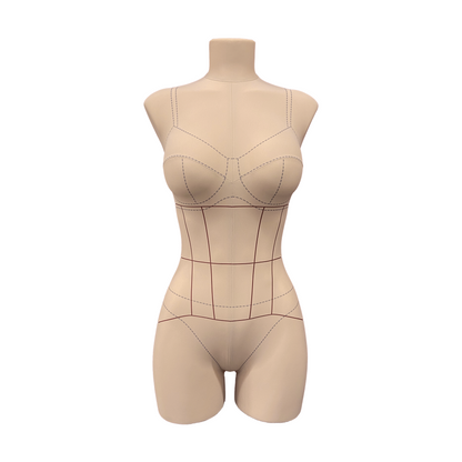 Soft tailor’s dress form Penelope, Light set.
